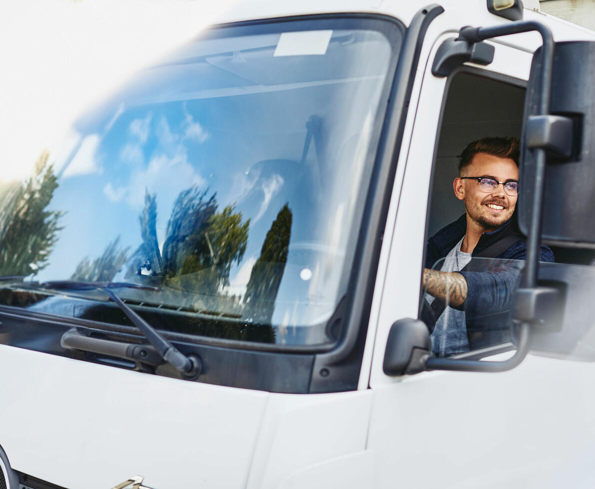 Man Driving Truck