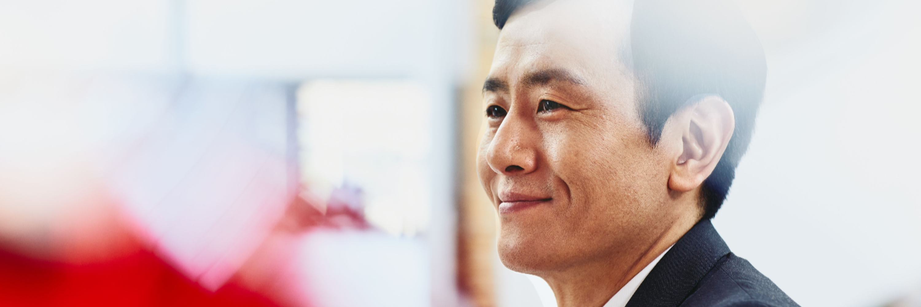 asian man smiling