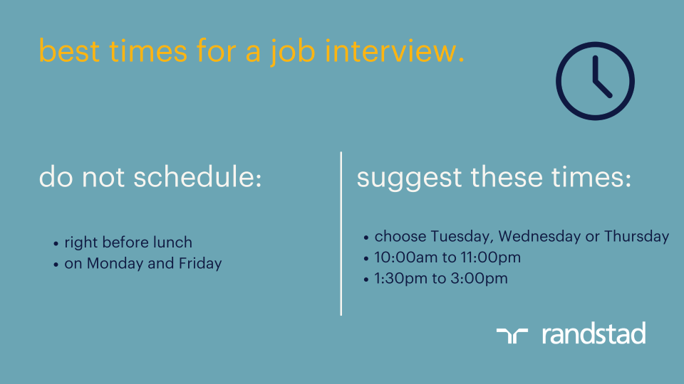What’s the Best Time for a Job Interview? | Randstad Malaysia